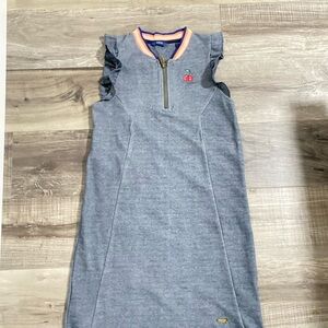 Guess Girls' Gray Sleeveless Dress with Cherry Embroidery size 14